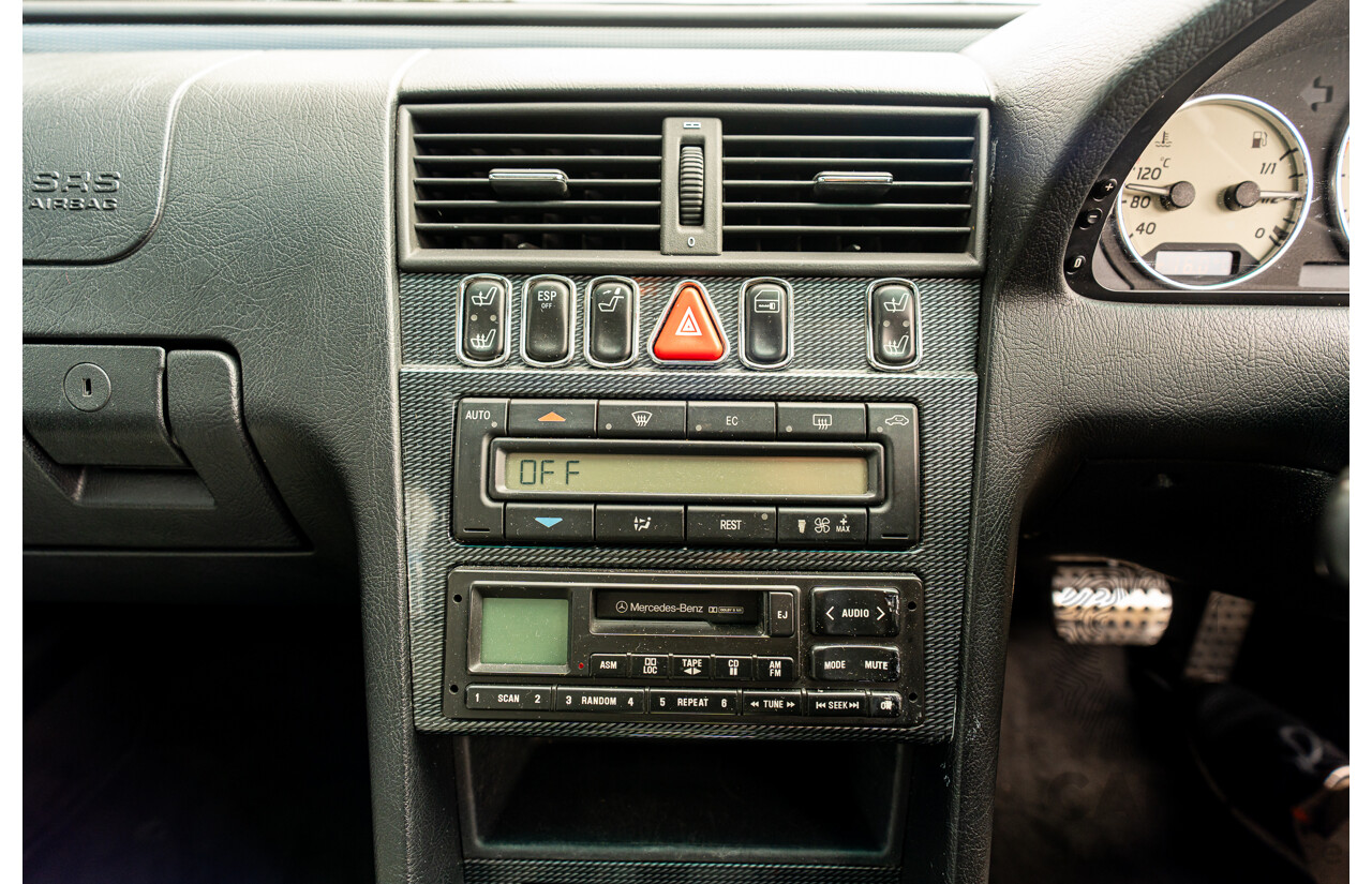 7/1998 Mercedes Benz C43 AMG W202 4d Saloon Zircon Silver Metallic V8 4.3L