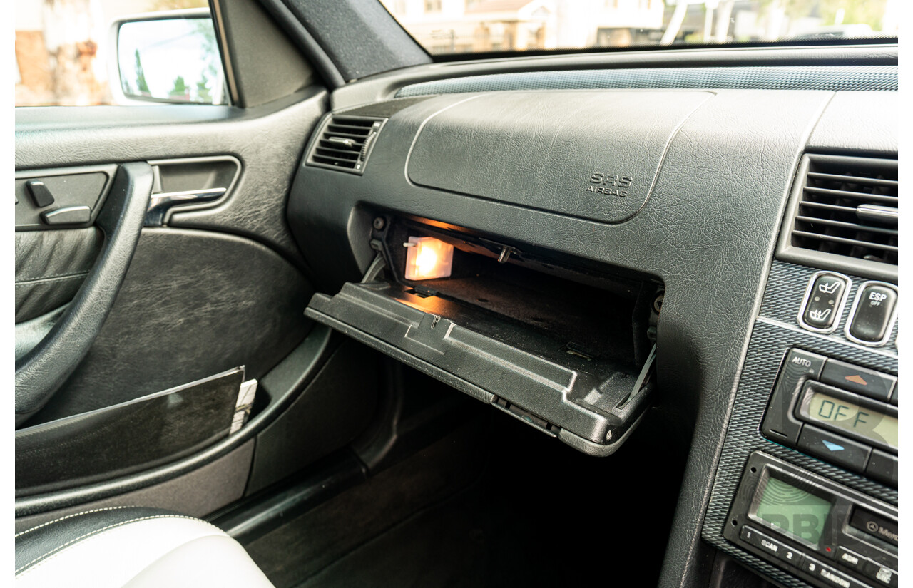 7/1998 Mercedes Benz C43 AMG W202 4d Saloon Zircon Silver Metallic V8 4.3L