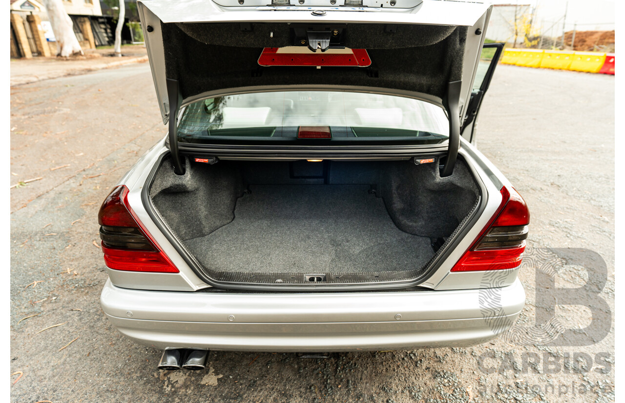 7/1998 Mercedes Benz C43 AMG W202 4d Saloon Zircon Silver Metallic V8 4.3L