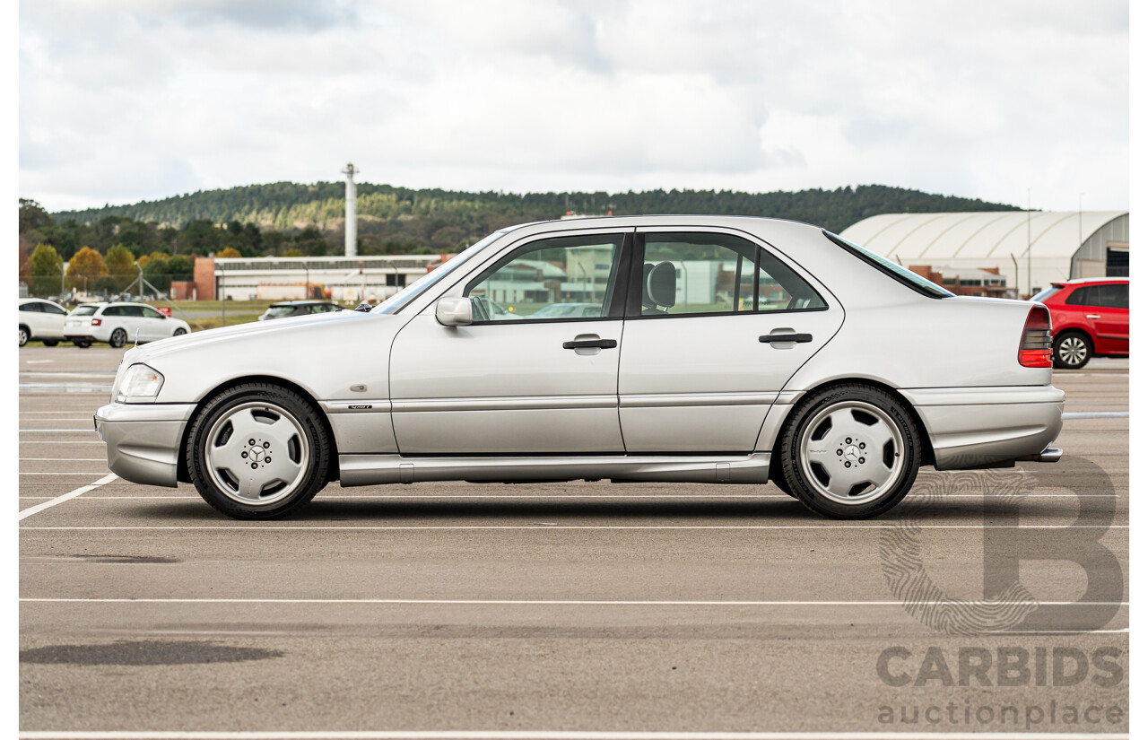 7/1998 Mercedes Benz C43 AMG W202 4d Saloon Zircon Silver Metallic V8 4.3L