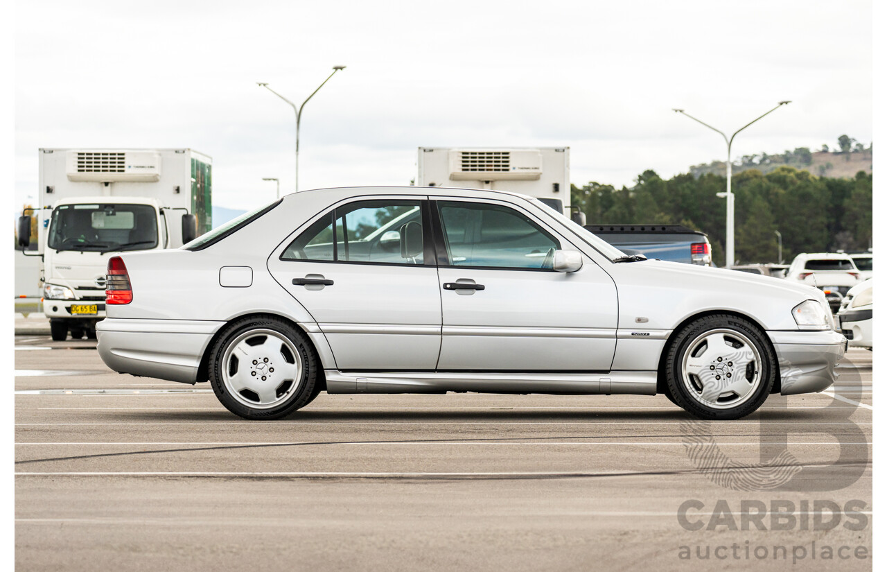 7/1998 Mercedes Benz C43 AMG W202 4d Saloon Zircon Silver Metallic V8 4.3L