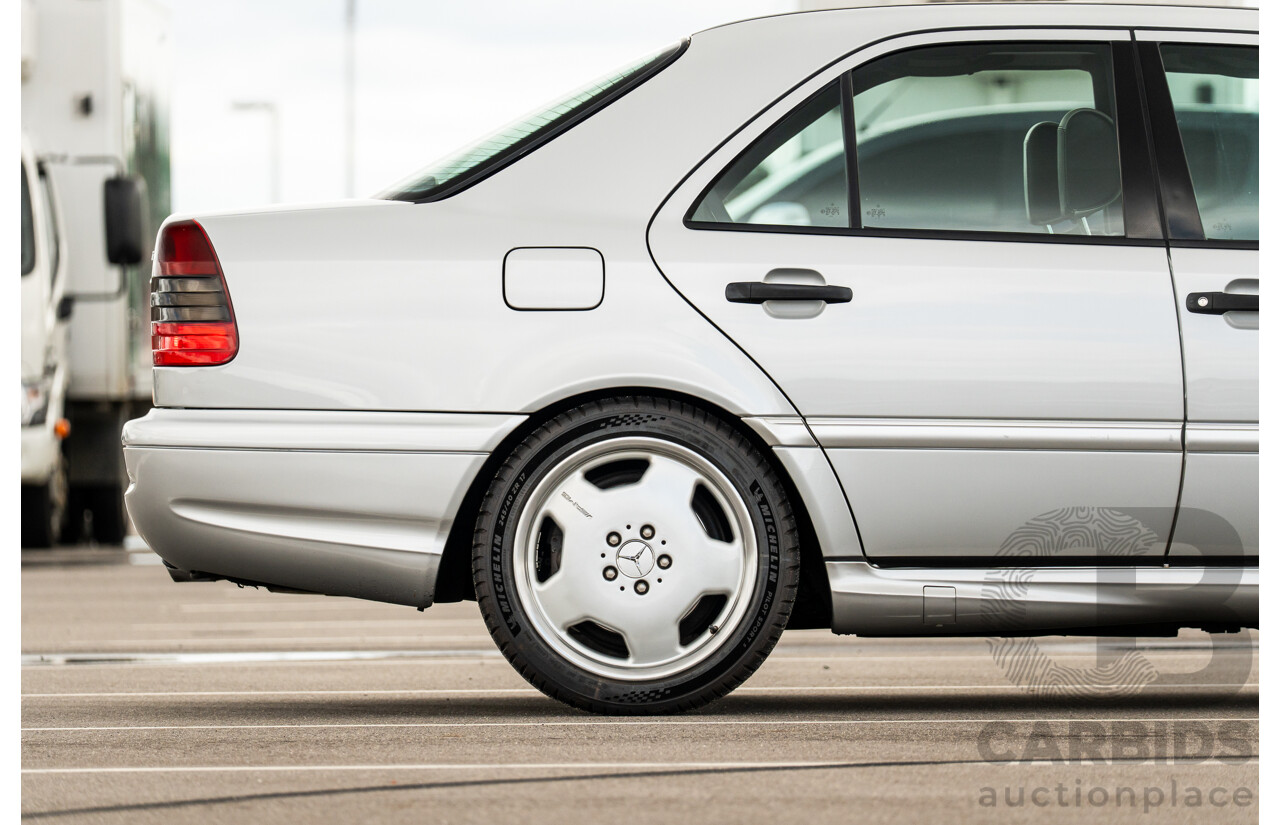 7/1998 Mercedes Benz C43 AMG W202 4d Saloon Zircon Silver Metallic V8 4.3L