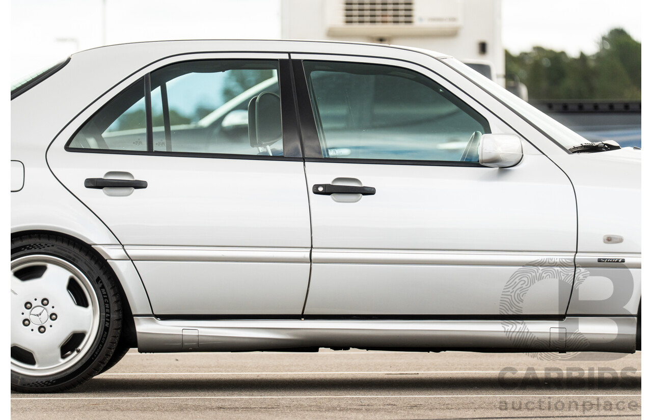 7/1998 Mercedes Benz C43 AMG W202 4d Saloon Zircon Silver Metallic V8 4.3L