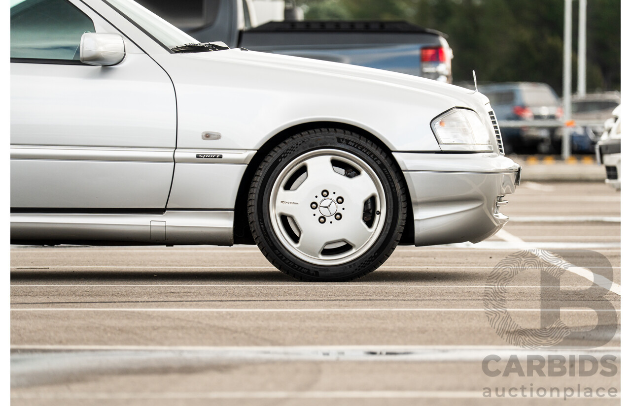 7/1998 Mercedes Benz C43 AMG W202 4d Saloon Zircon Silver Metallic V8 4.3L