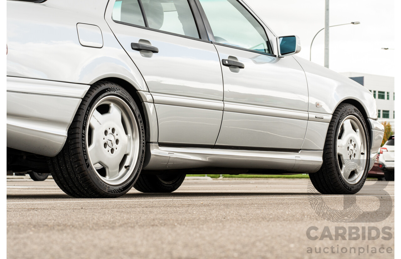 7/1998 Mercedes Benz C43 AMG W202 4d Saloon Zircon Silver Metallic V8 4.3L