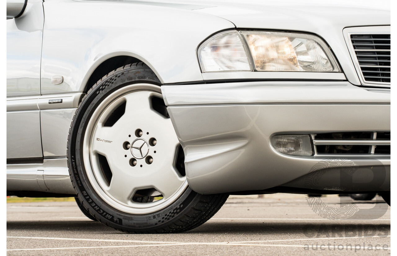 7/1998 Mercedes Benz C43 AMG W202 4d Saloon Zircon Silver Metallic V8 4.3L