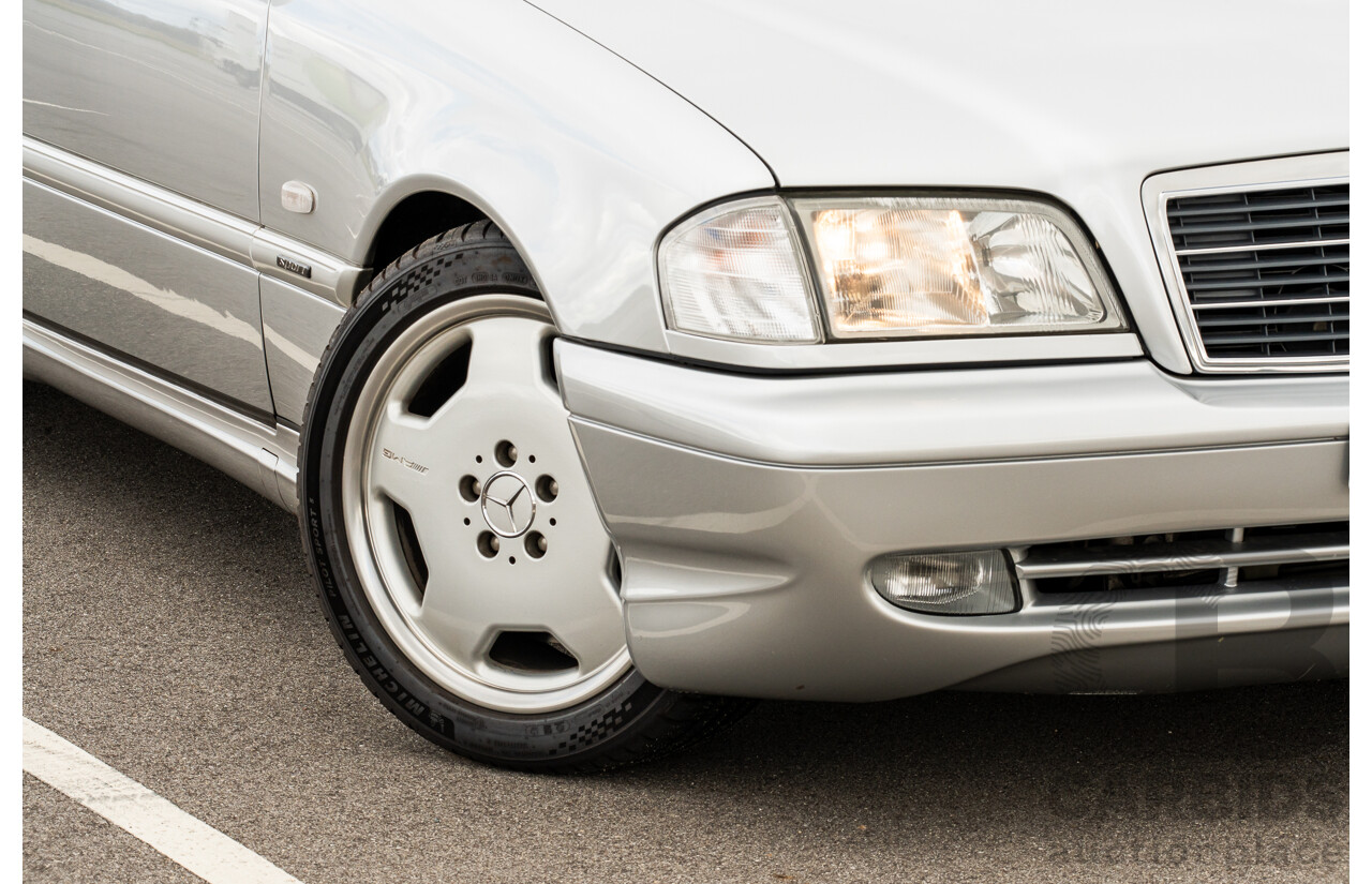 7/1998 Mercedes Benz C43 AMG W202 4d Saloon Zircon Silver Metallic V8 4.3L