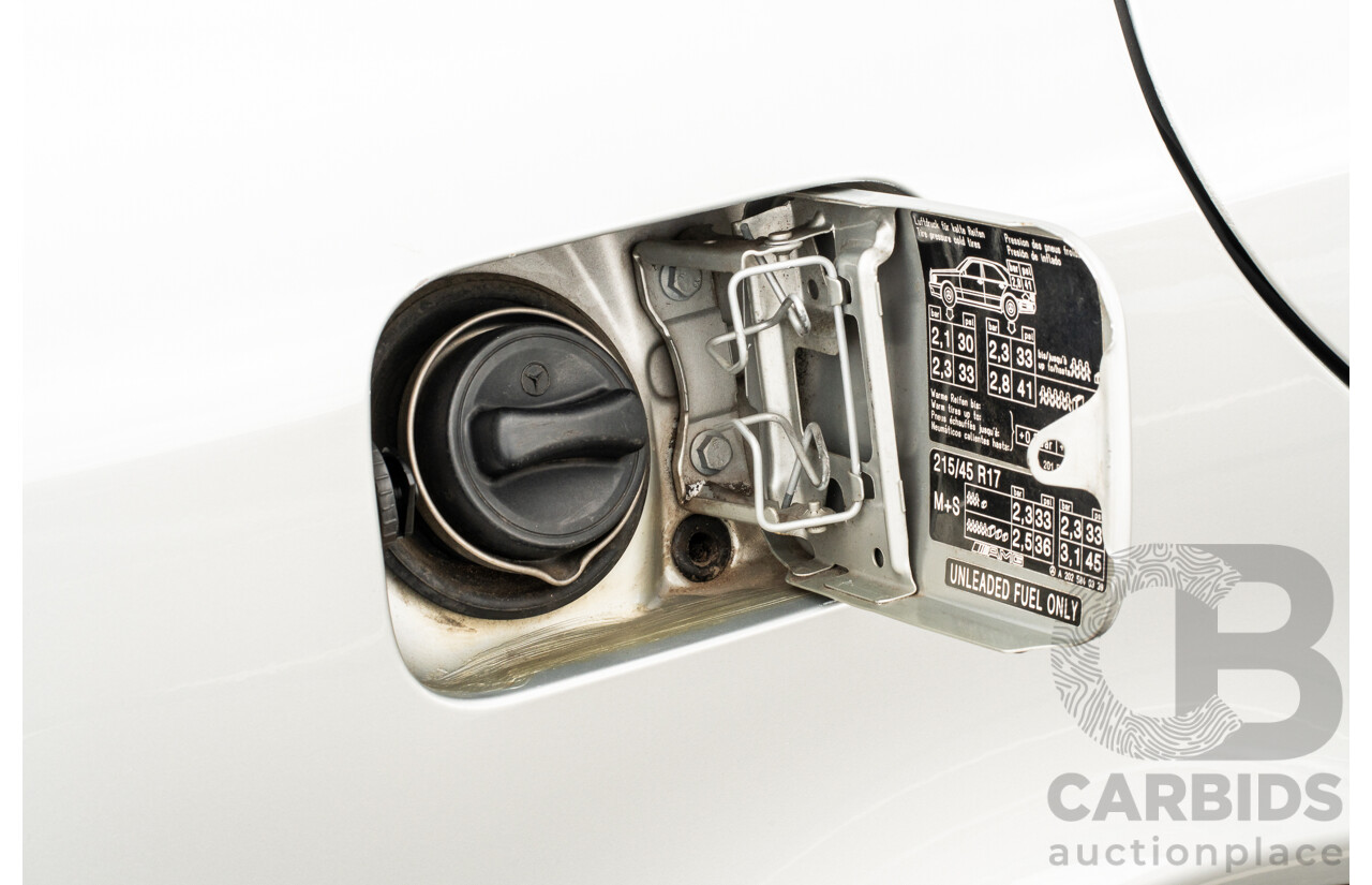 7/1998 Mercedes Benz C43 AMG W202 4d Saloon Zircon Silver Metallic V8 4.3L