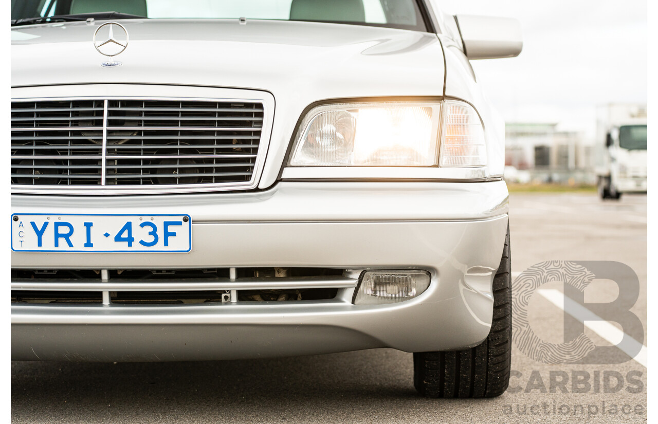 7/1998 Mercedes Benz C43 AMG W202 4d Saloon Zircon Silver Metallic V8 4.3L