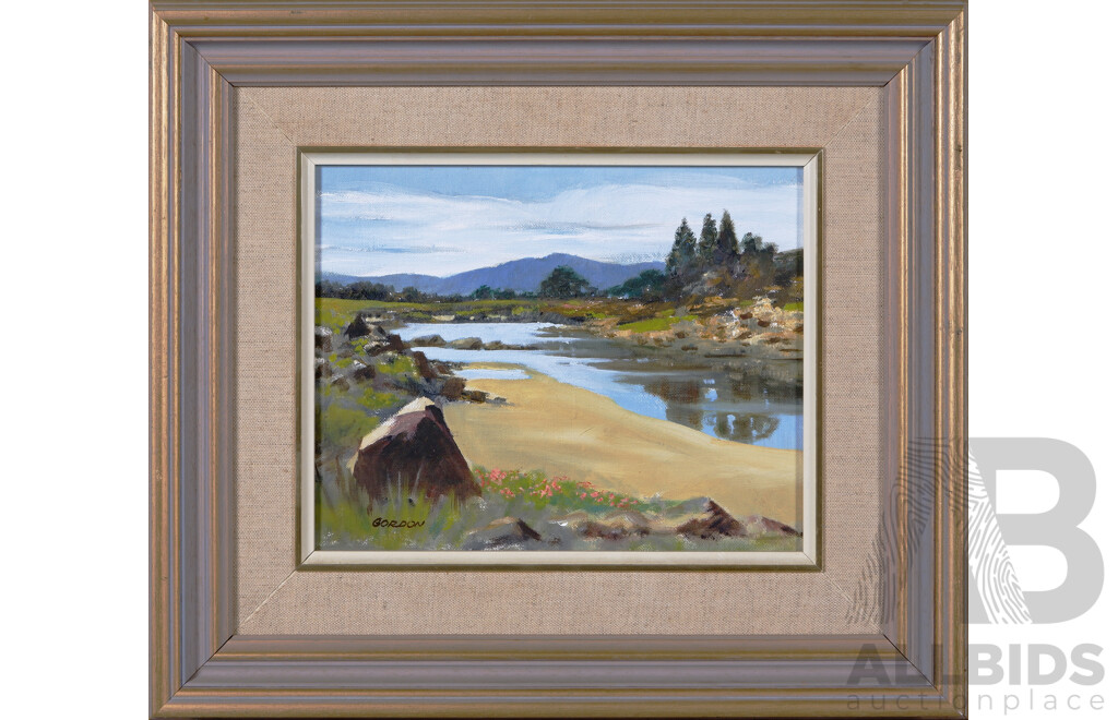 Donald Gordon, (20th Century, Australian), Tuggeranong Afternoon, Pine Island (1975), 36 x 41 cm (frame)