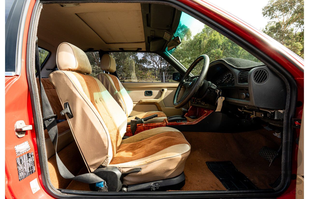 9/1988 BMW 320i E30 2d Coupe Zinoberrot (Vermillion) Red 2.0L