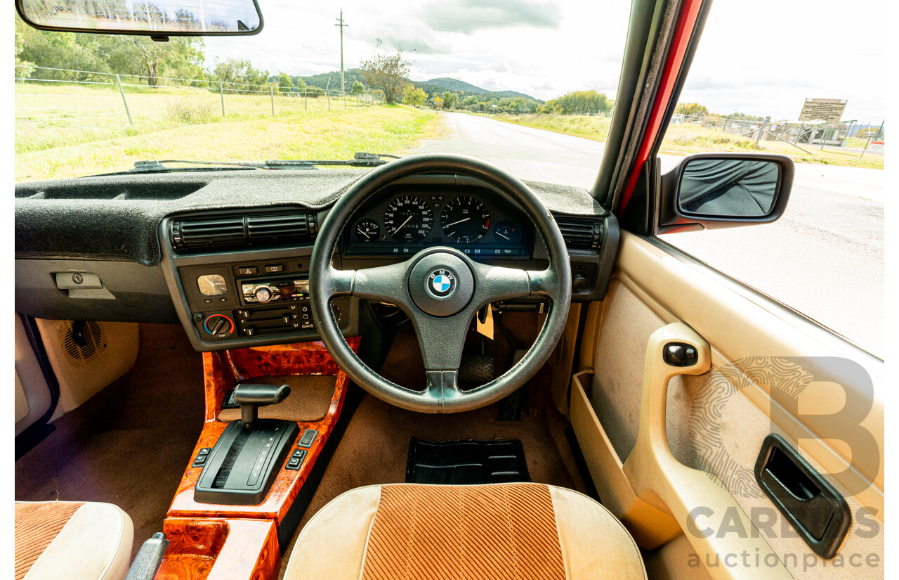 9/1988 BMW 320i E30 2d Coupe Zinoberrot (Vermillion) Red 2.0L