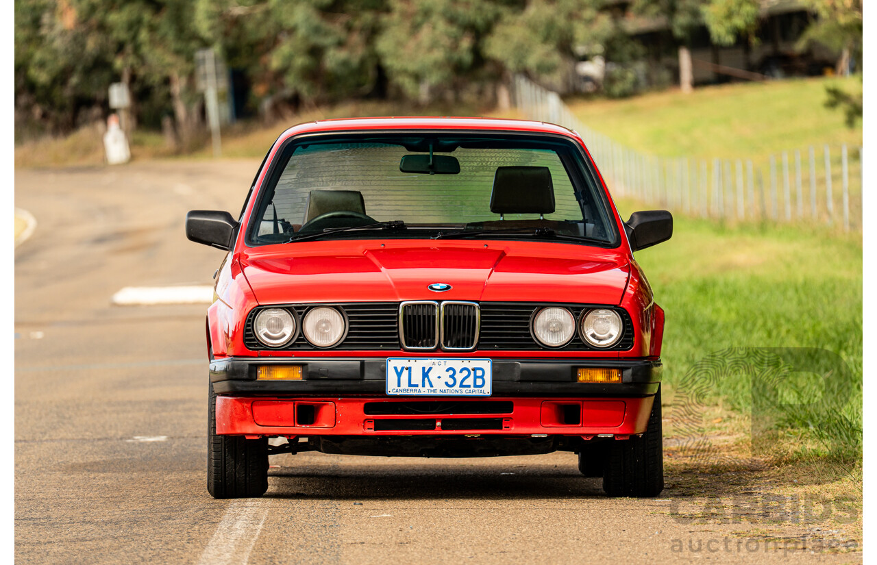 9/1988 BMW 320i E30 2d Coupe Zinoberrot (Vermillion) Red 2.0L