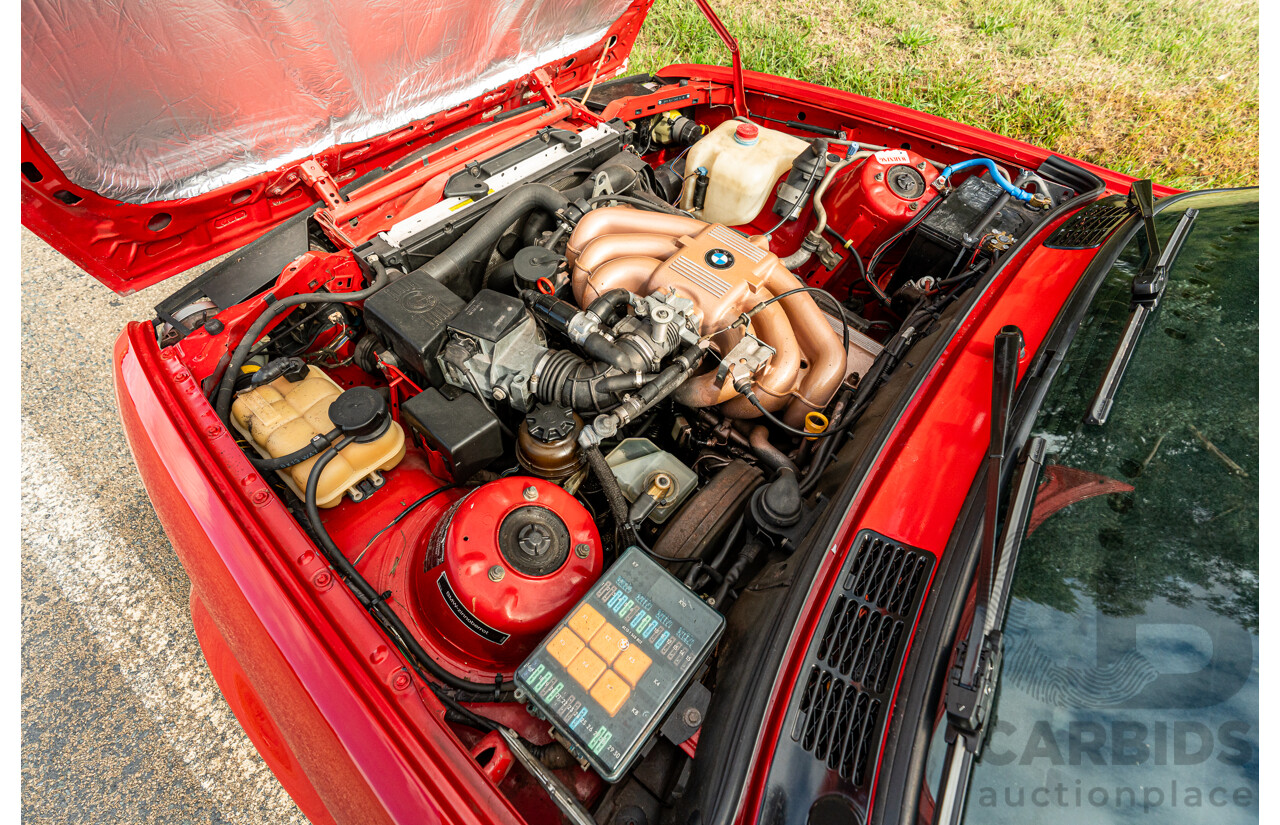 9/1988 BMW 320i E30 2d Coupe Zinoberrot (Vermillion) Red 2.0L
