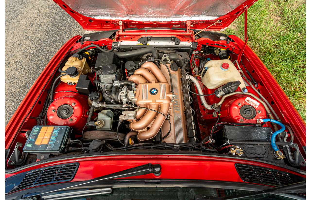 9/1988 BMW 320i E30 2d Coupe Zinoberrot (Vermillion) Red 2.0L