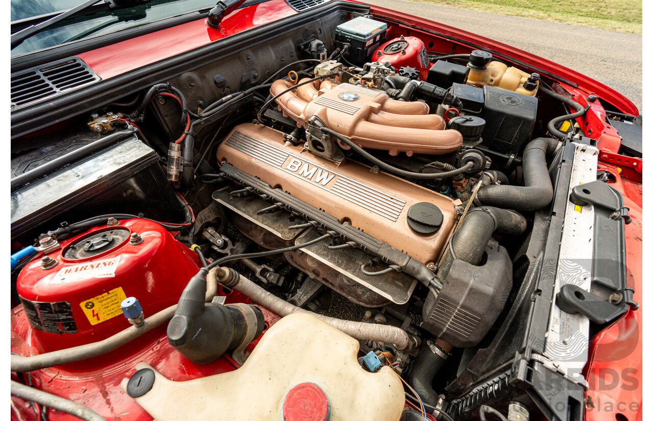 9/1988 BMW 320i E30 2d Coupe Zinoberrot (Vermillion) Red 2.0L