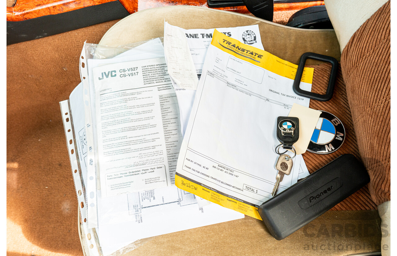 9/1988 BMW 320i E30 2d Coupe Zinoberrot (Vermillion) Red 2.0L