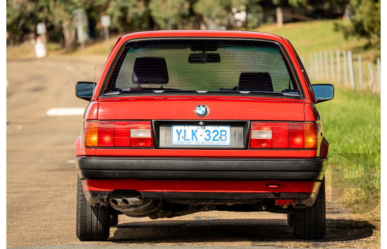 9/1988 BMW 320i E30 2d Coupe Zinoberrot (Vermillion) Red 2.0L