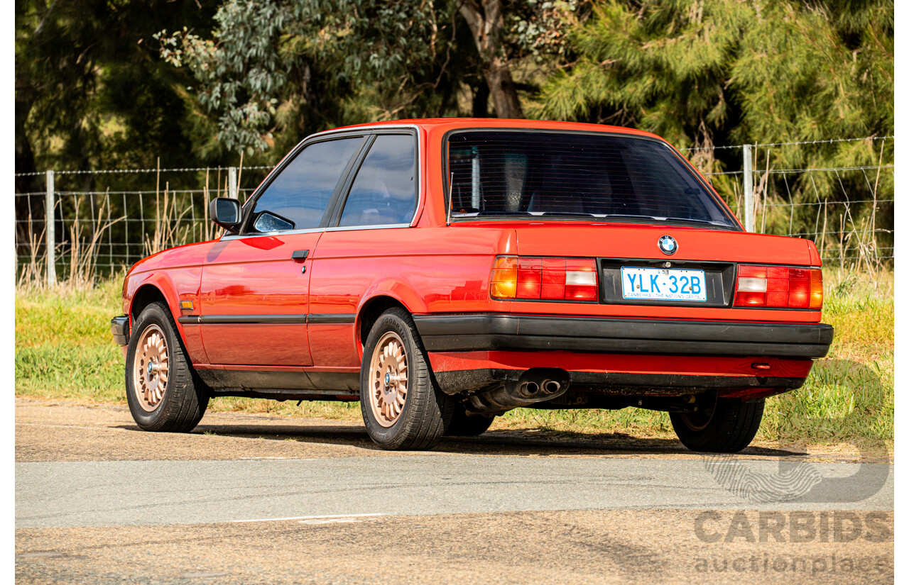 9/1988 BMW 320i E30 2d Coupe Zinoberrot (Vermillion) Red 2.0L