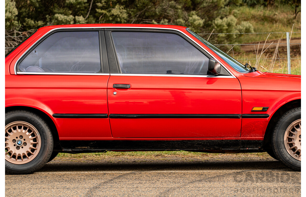 9/1988 BMW 320i E30 2d Coupe Zinoberrot (Vermillion) Red 2.0L