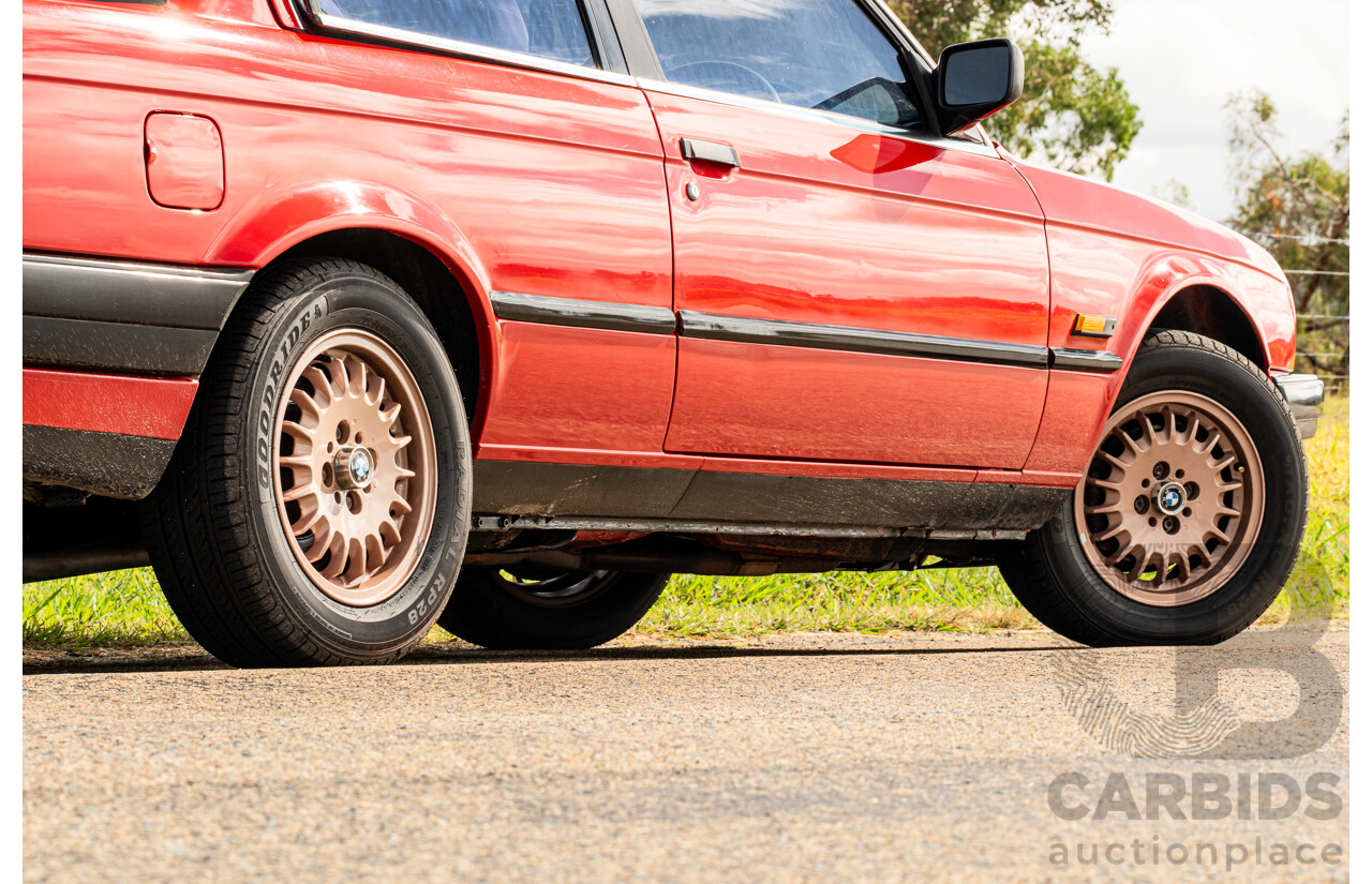9/1988 BMW 320i E30 2d Coupe Zinoberrot (Vermillion) Red 2.0L