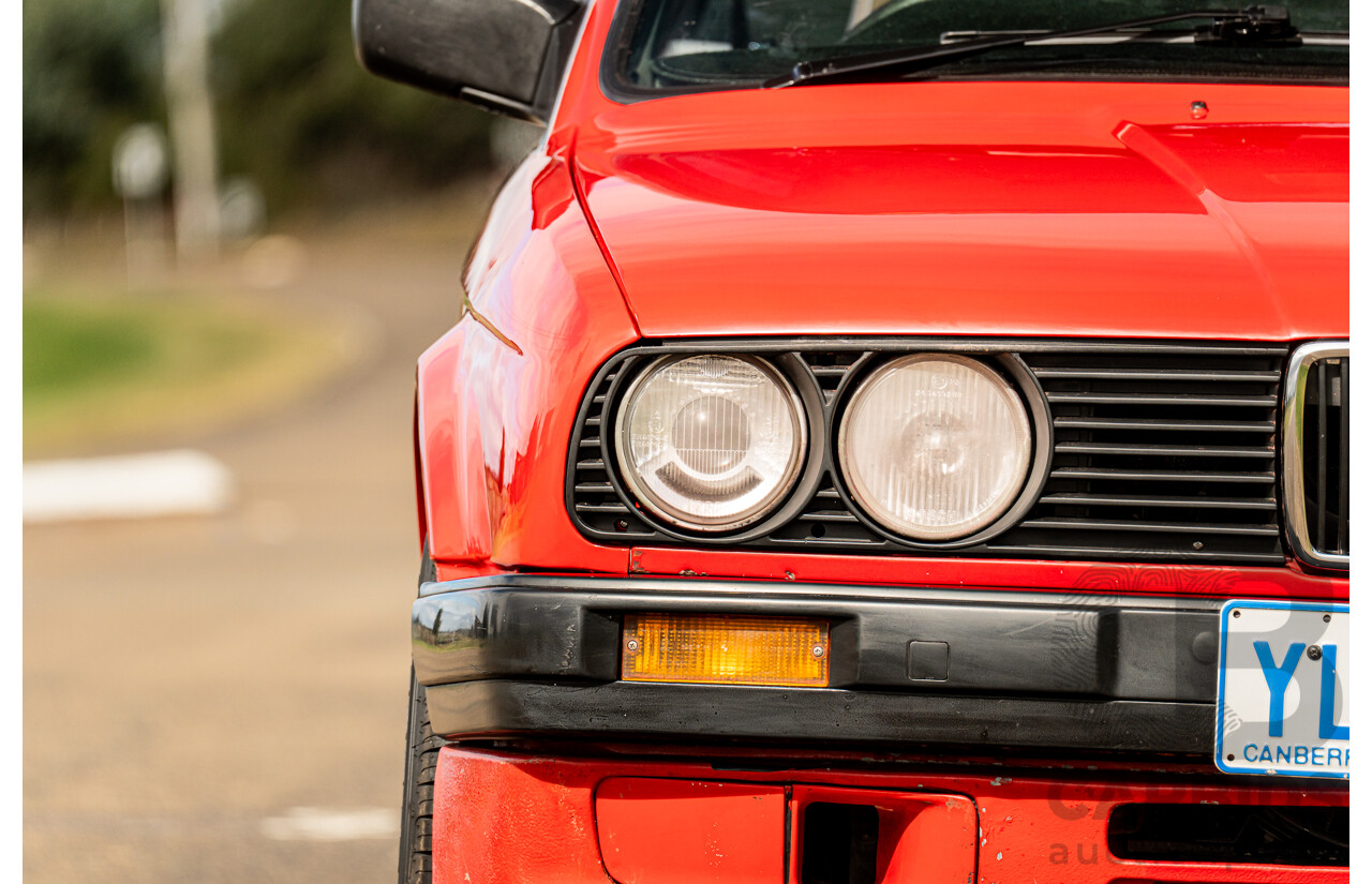 9/1988 BMW 320i E30 2d Coupe Zinoberrot (Vermillion) Red 2.0L