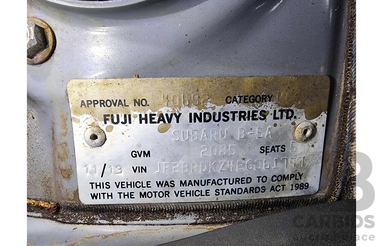 11/2013 Subaru Outback 2.0D MY14 4d Wagon Bronze 2.0L