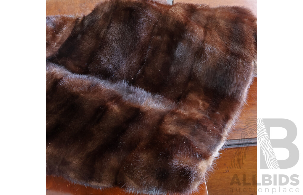 Vintage Mink Cropped Fur Cape Style Coat, Size 10-12 - Myer the Emporium Limited Melbourne