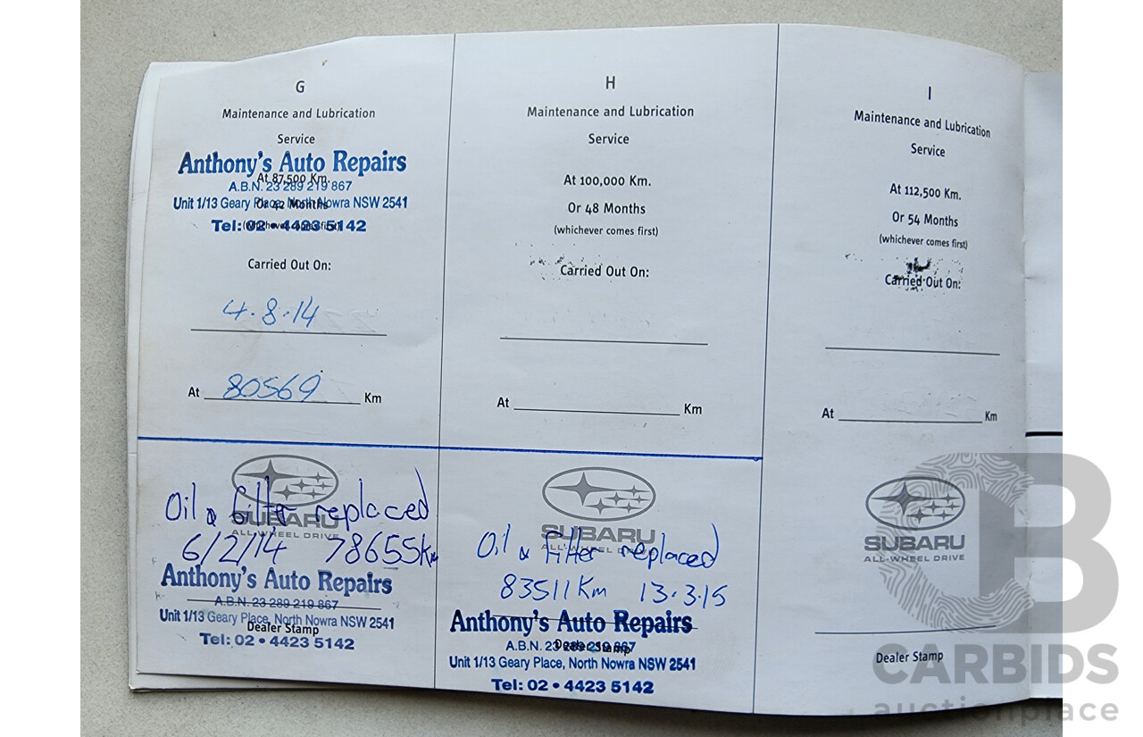 7/2006 Subaru Forester X MY06 4d Wagon Blue 2.5L