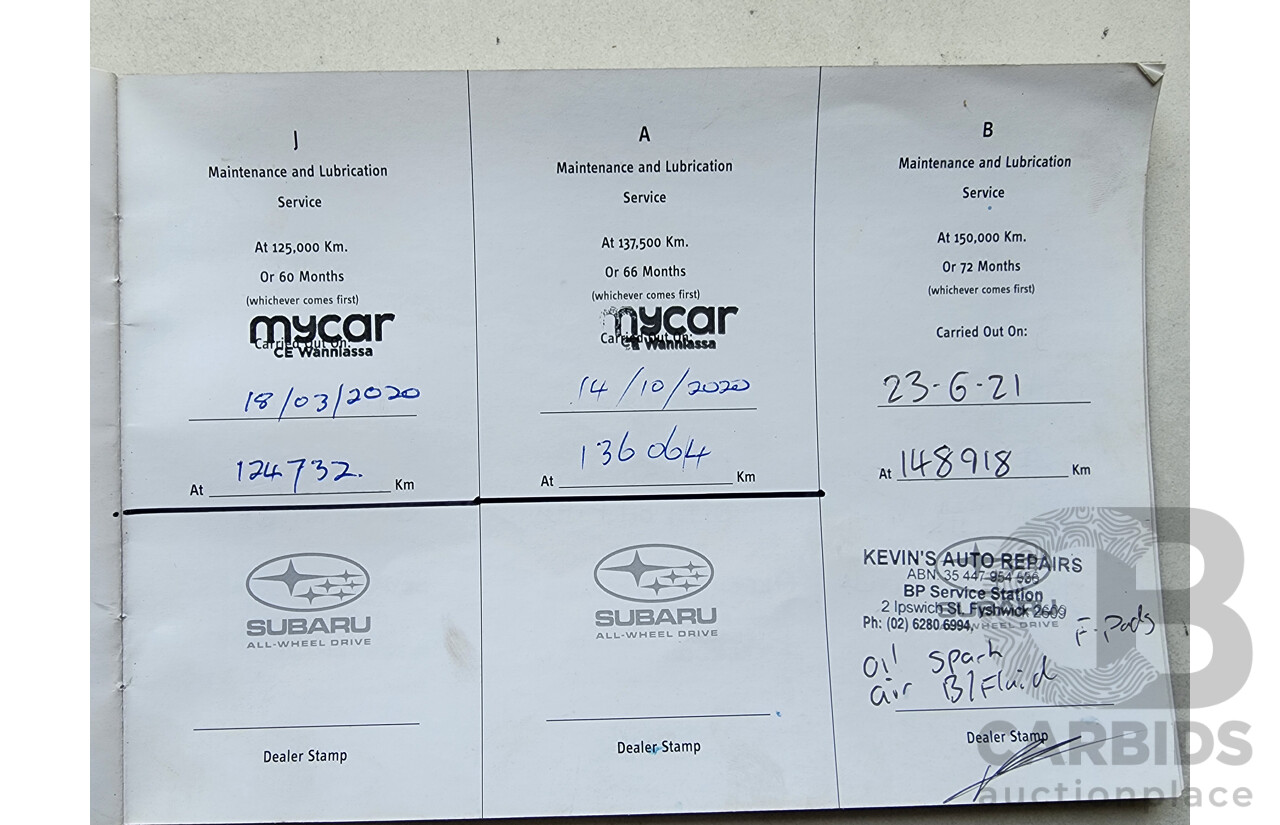 7/2006 Subaru Forester X MY06 4d Wagon Blue 2.5L