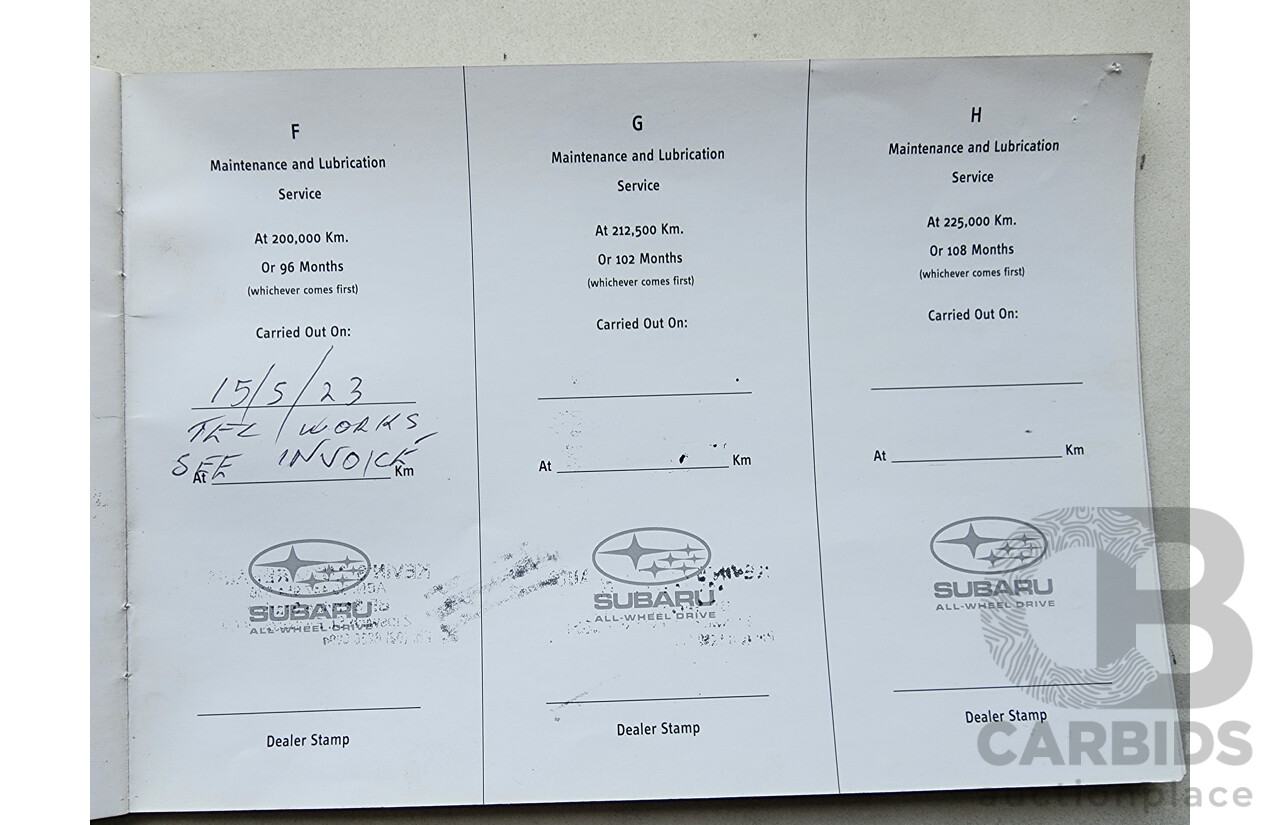 7/2006 Subaru Forester X MY06 4d Wagon Blue 2.5L