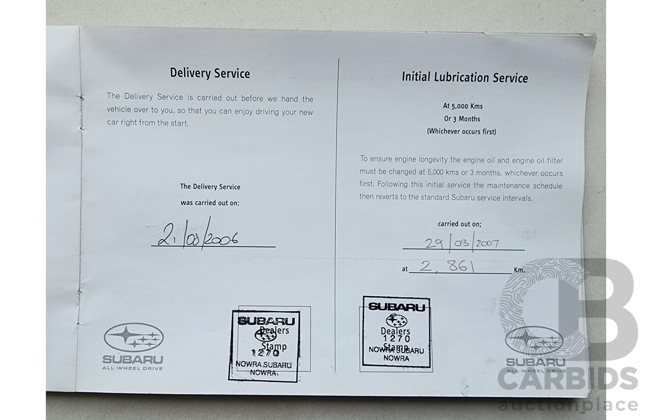 7/2006 Subaru Forester X MY06 4d Wagon Blue 2.5L