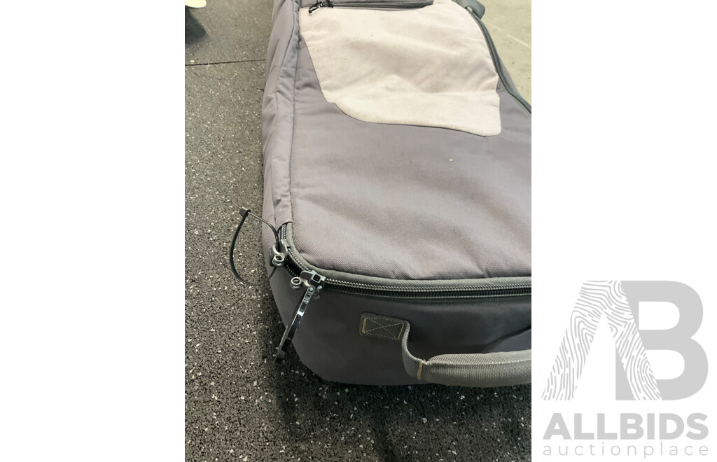 BURTON FISH 2009 Limited 160cm Snowboard and BURTON Wheelie Board Bag - Lot of 2