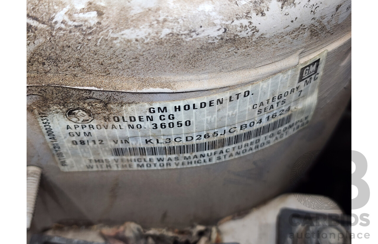 8/2012 Holden Captiva 7 CX (4x4) CG SERIES II 4d Wagon Gold 3.0L