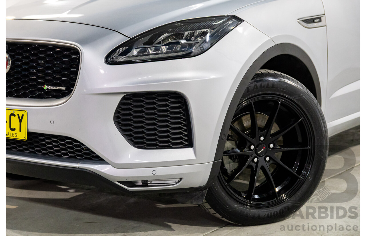 3/2018 Jaguar E-Pace D180 R-Dynamic SE (132kW) (AWD) X540 MY19 4d Wagon Indus Silver Metallic Turbo Diesel 2.0L