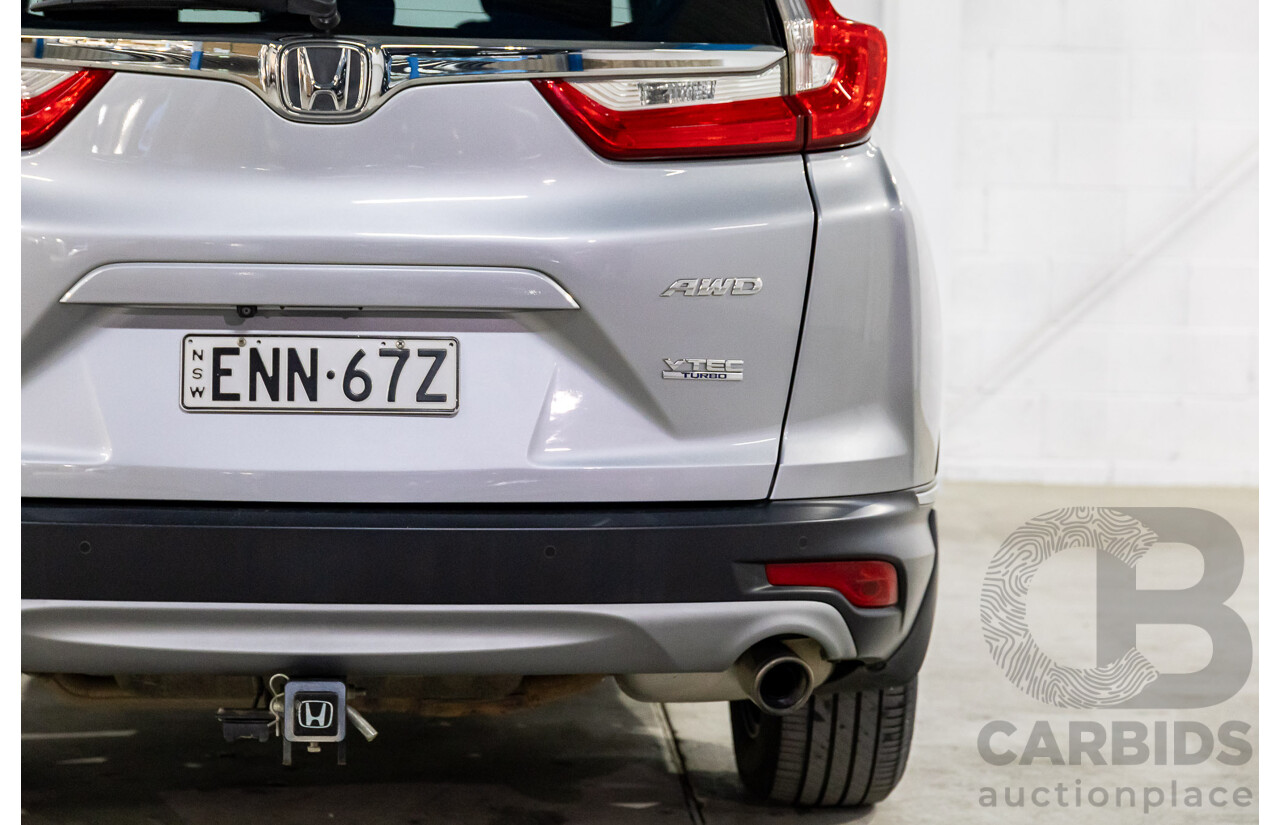 02/2020 Honda CR-V VTi-S (AWD) MY20 4d Wagon Lunar Silver Metallic Turbo 1.5L