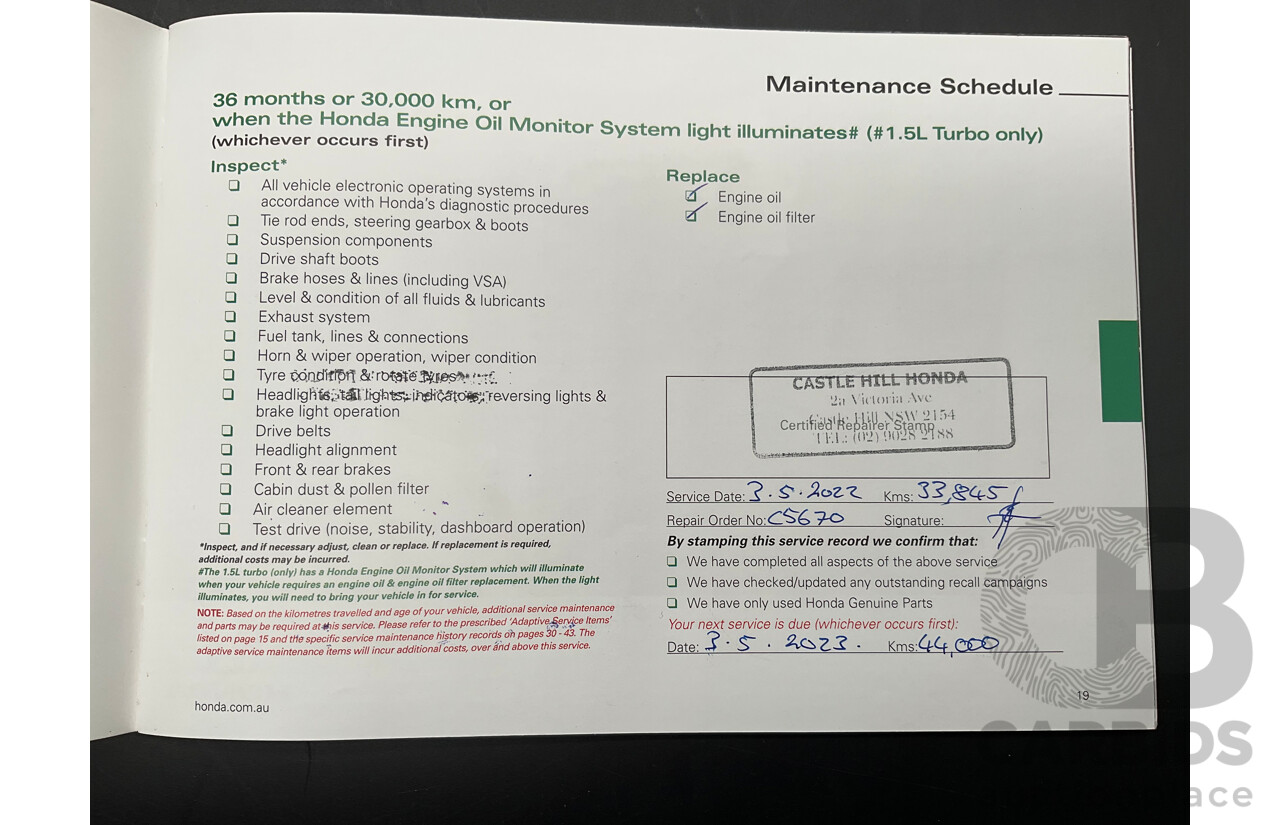 02/2020 Honda CR-V VTi-S (AWD) MY20 4d Wagon Lunar Silver Metallic Turbo 1.5L