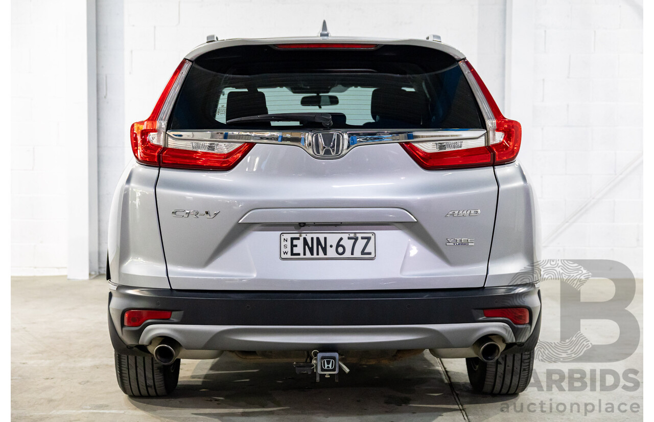02/2020 Honda CR-V VTi-S (AWD) MY20 4d Wagon Lunar Silver Metallic Turbo 1.5L