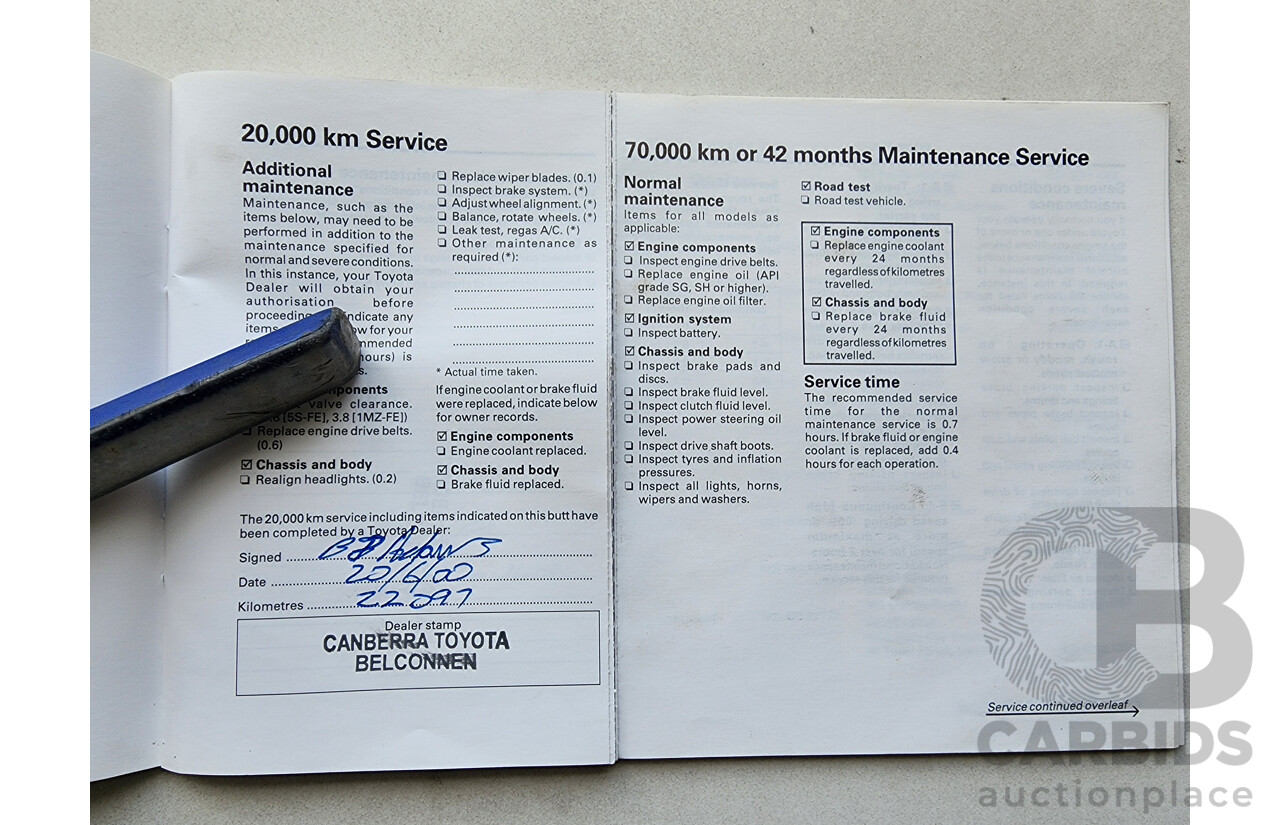 12/1998 Toyota Camry CSi SXV20R 4d Sedan Silver 2.2L