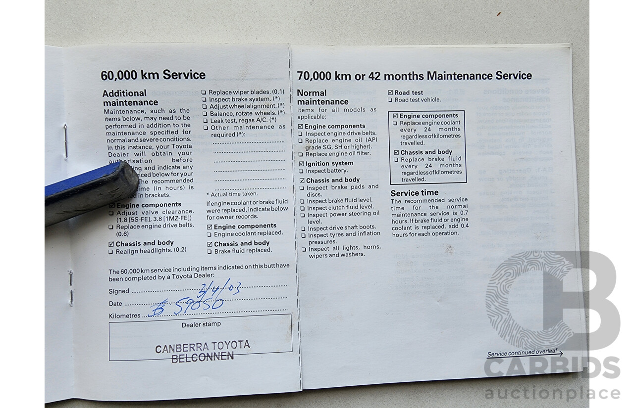 12/1998 Toyota Camry CSi SXV20R 4d Sedan Silver 2.2L