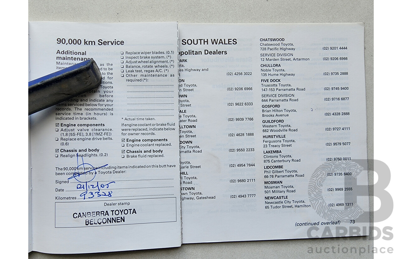 12/1998 Toyota Camry CSi SXV20R 4d Sedan Silver 2.2L