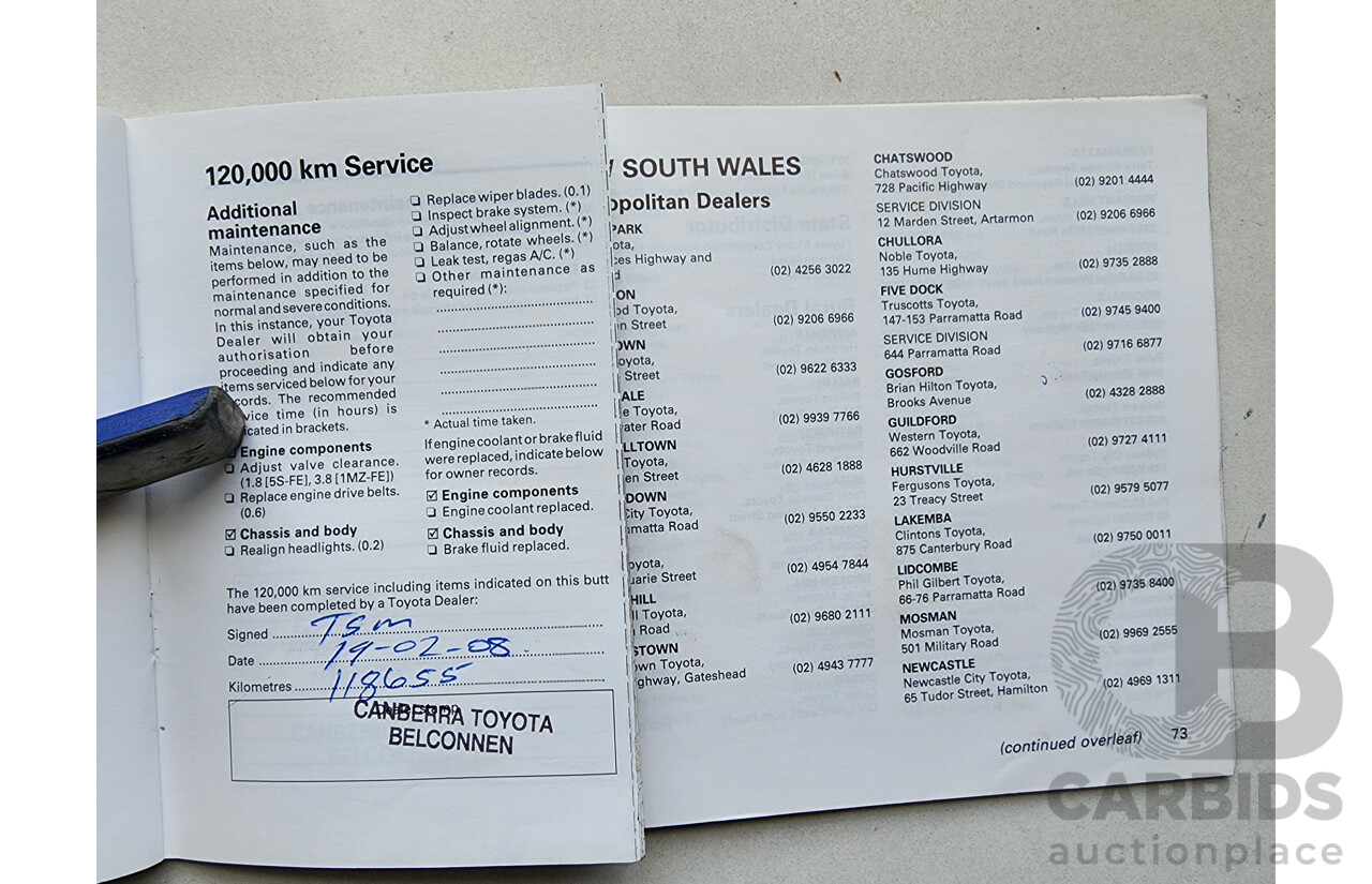 12/1998 Toyota Camry CSi SXV20R 4d Sedan Silver 2.2L