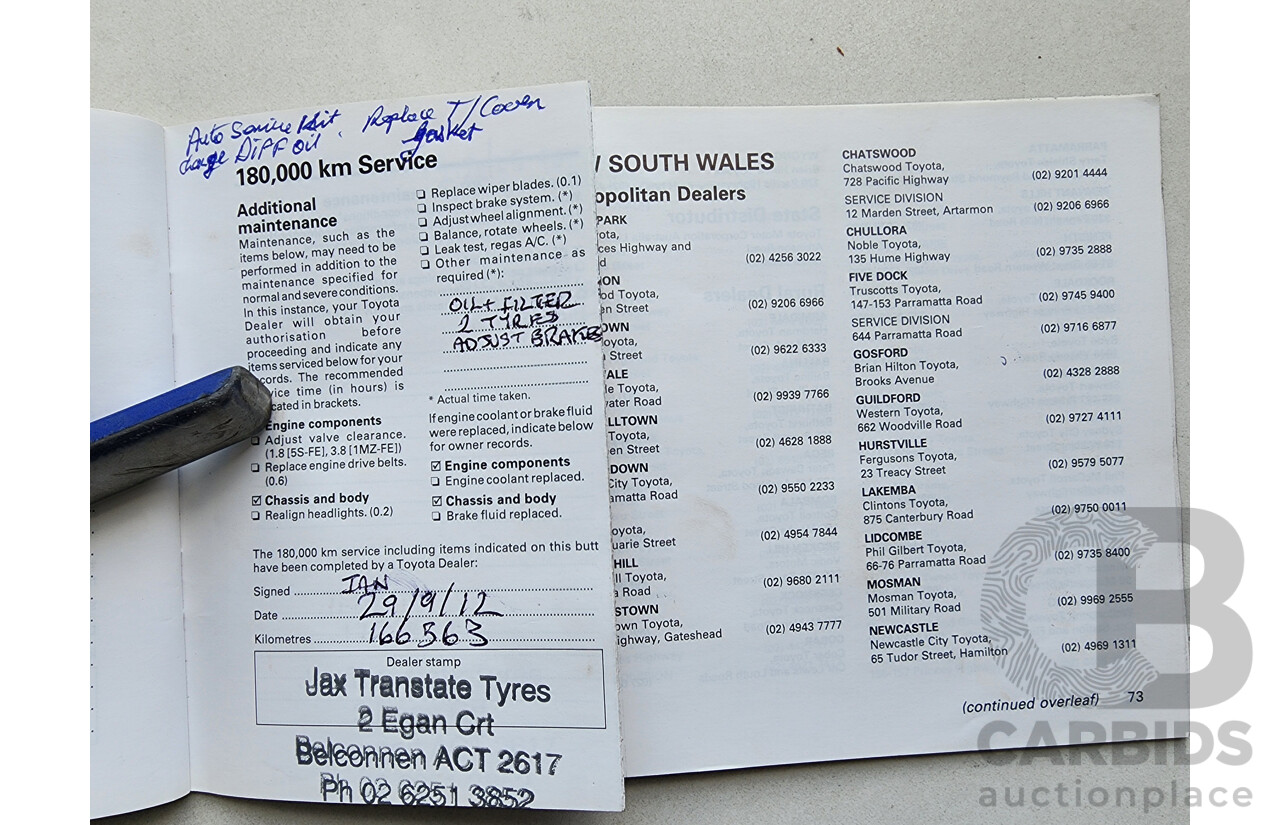 12/1998 Toyota Camry CSi SXV20R 4d Sedan Silver 2.2L