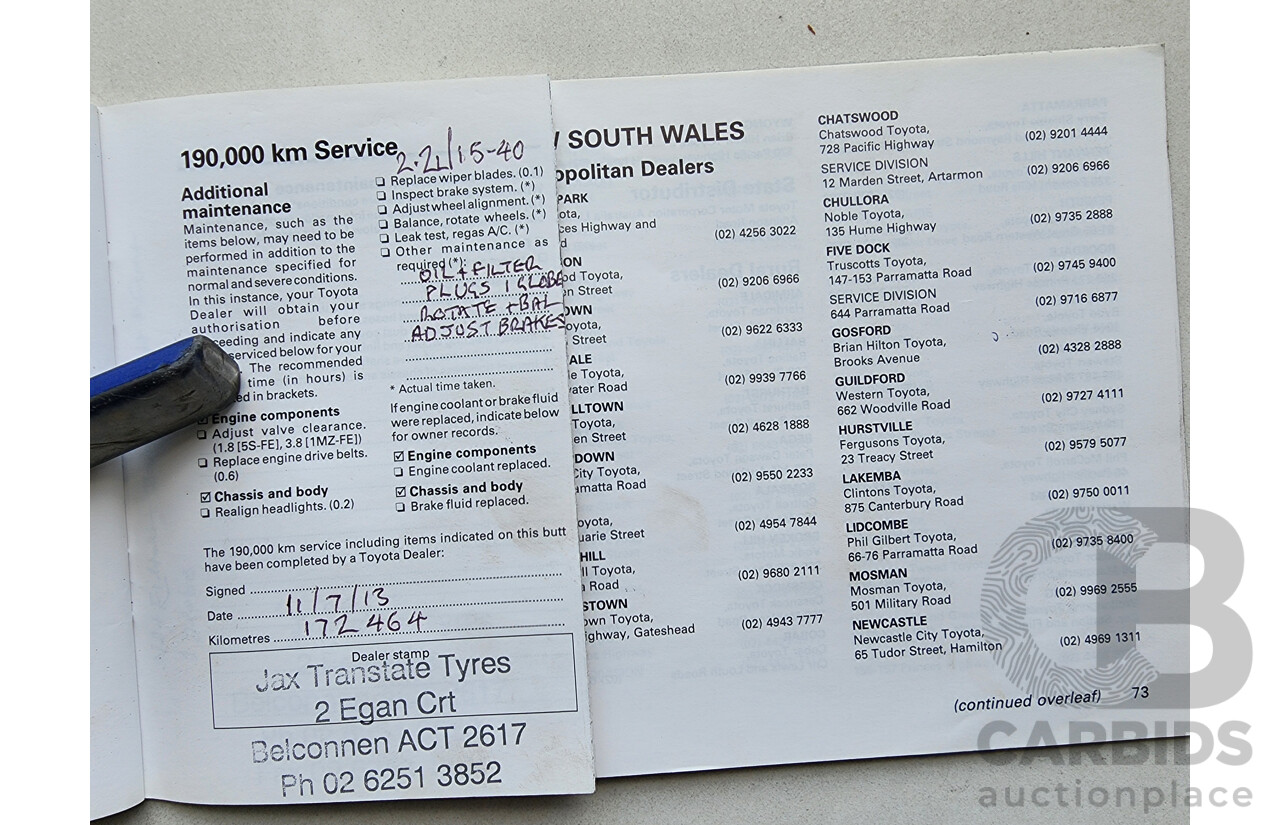 12/1998 Toyota Camry CSi SXV20R 4d Sedan Silver 2.2L