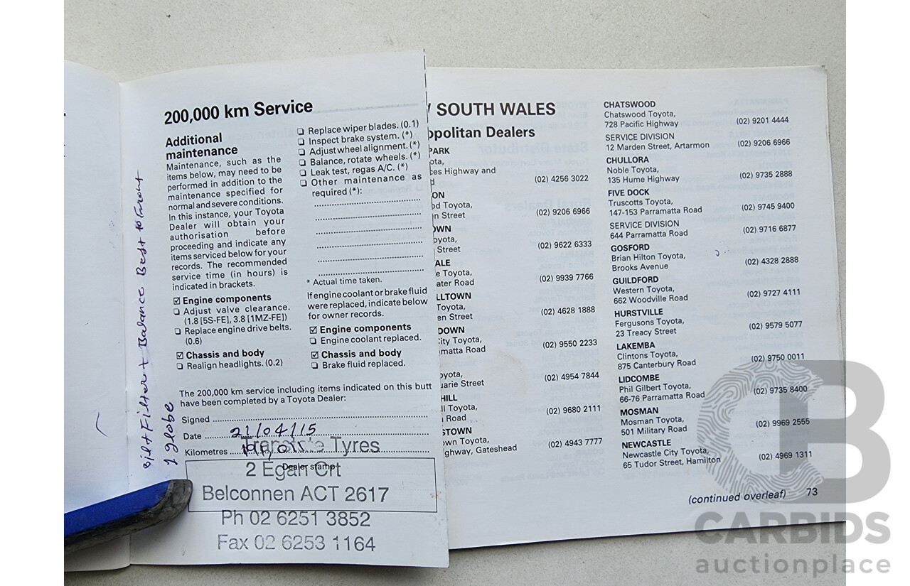 12/1998 Toyota Camry CSi SXV20R 4d Sedan Silver 2.2L