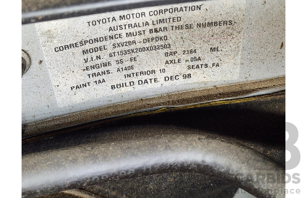 12/1998 Toyota Camry CSi SXV20R 4d Sedan Silver 2.2L