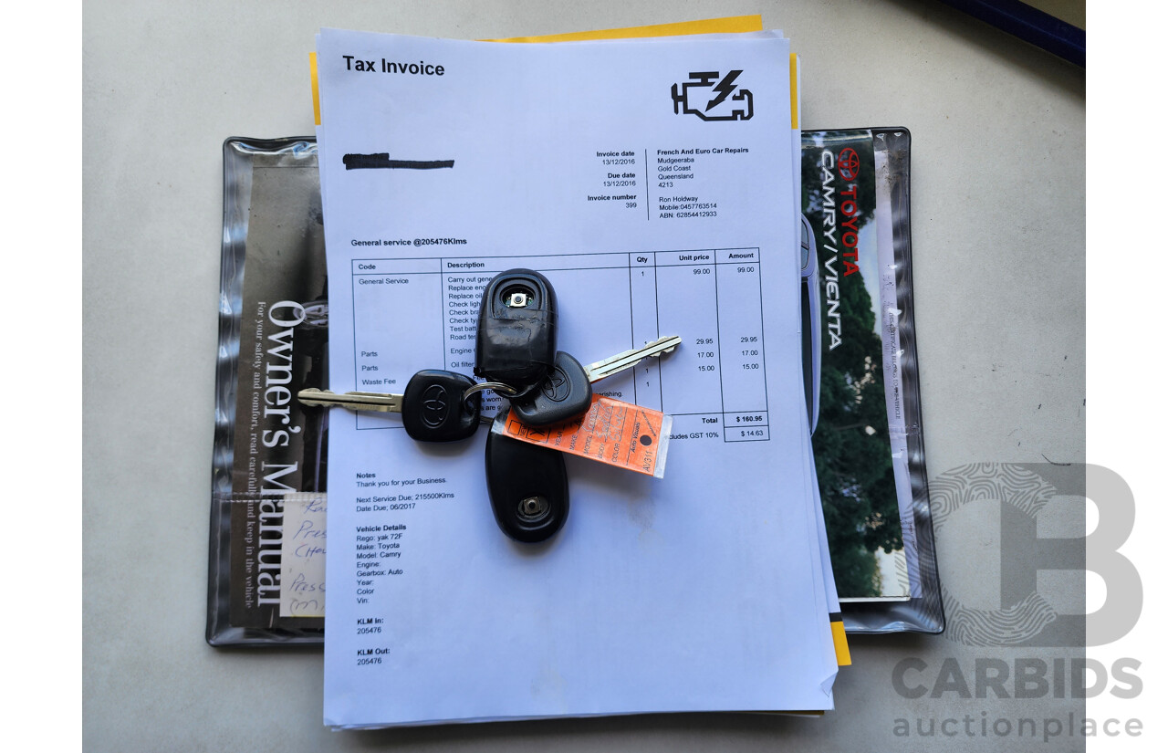 12/1998 Toyota Camry CSi SXV20R 4d Sedan Silver 2.2L