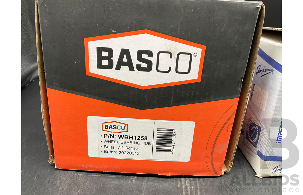 BASCO (WBH1258) Wheel Bearing Hub - Alfa Romeo and IMPERIUM ORIGINAL  CV Boot Kit - Wheel Side Alfa Romeo 159 - Lot of 2