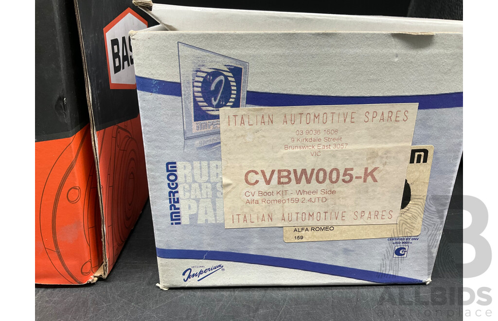 BASCO (WBH1258) Wheel Bearing Hub - Alfa Romeo and IMPERIUM ORIGINAL  CV Boot Kit - Wheel Side Alfa Romeo 159 - Lot of 2