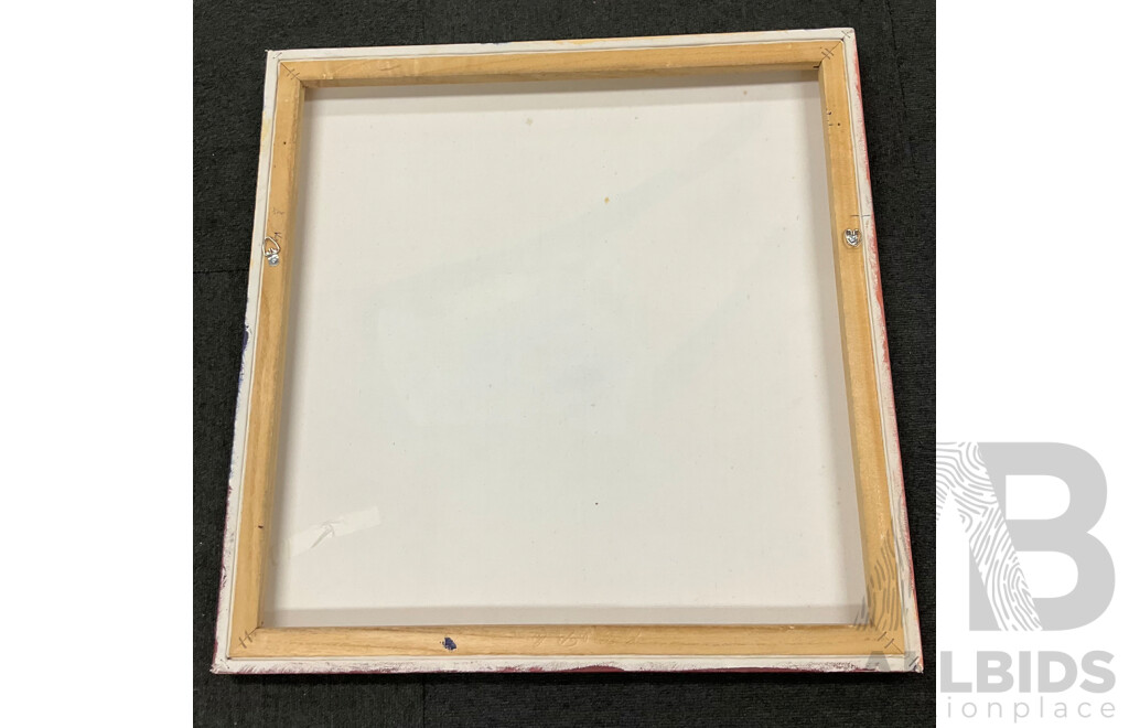 Unknow Artist, Acrylic on Canvas, 61 X 61 Cm (frame) and 30 X 76 Cm (frame) - Lot of 2